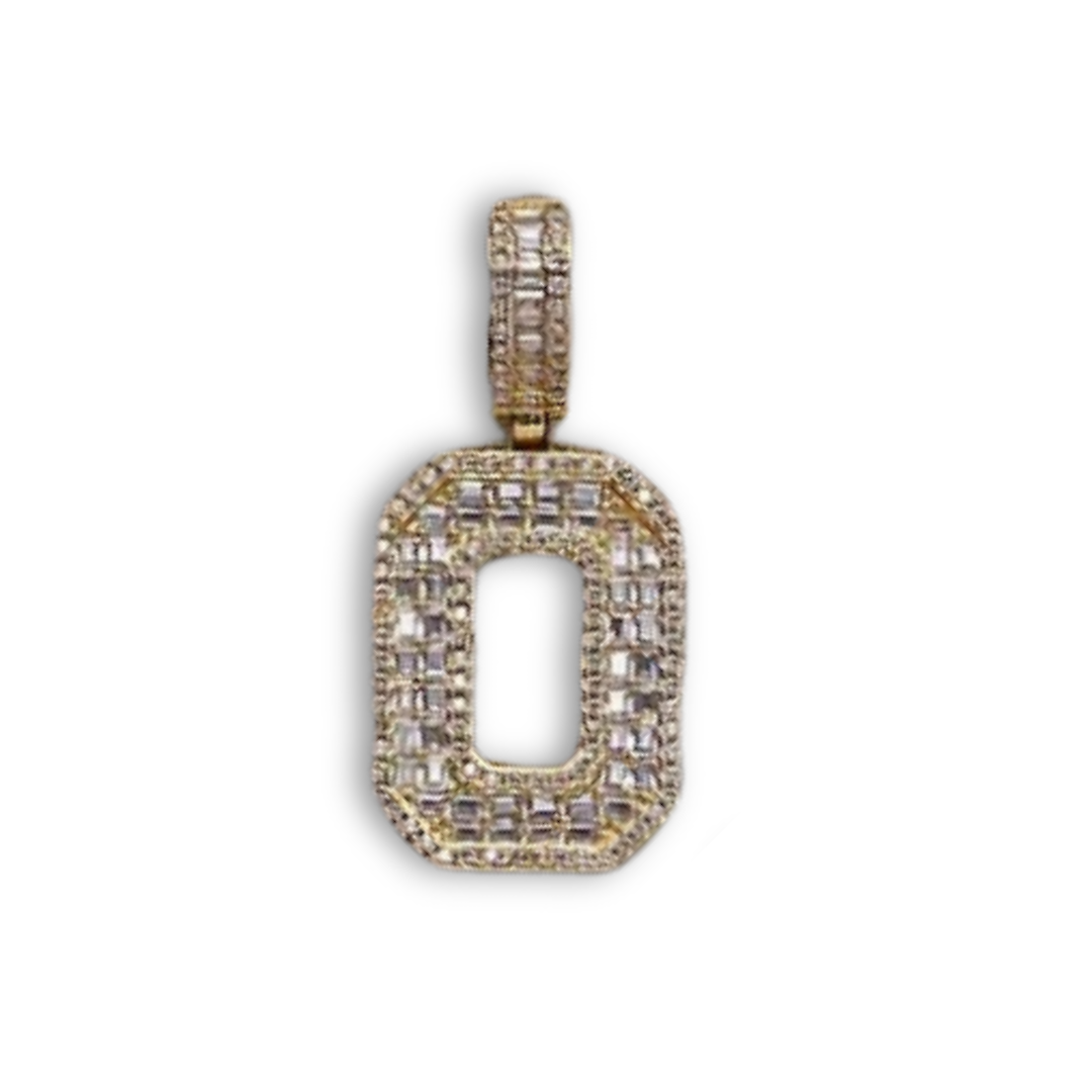 Crystal Varsity Single Number Pendant Necklace