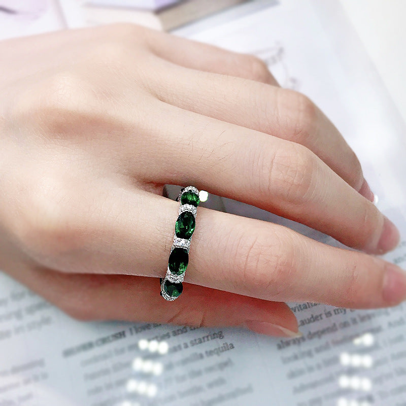 Fashion Temperament Ladies Full Diamond Ring