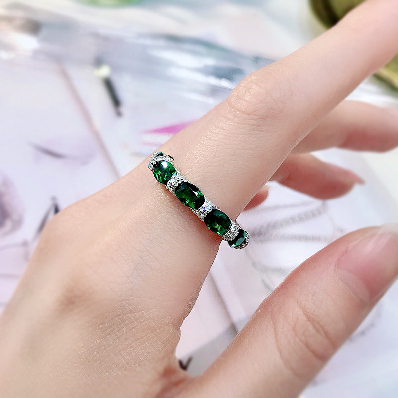 Fashion Temperament Ladies Full Diamond Ring