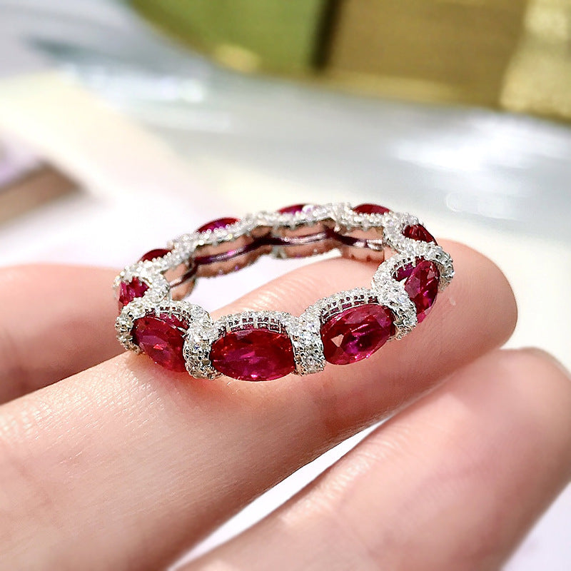 Fashion Temperament Ladies Full Diamond Ring