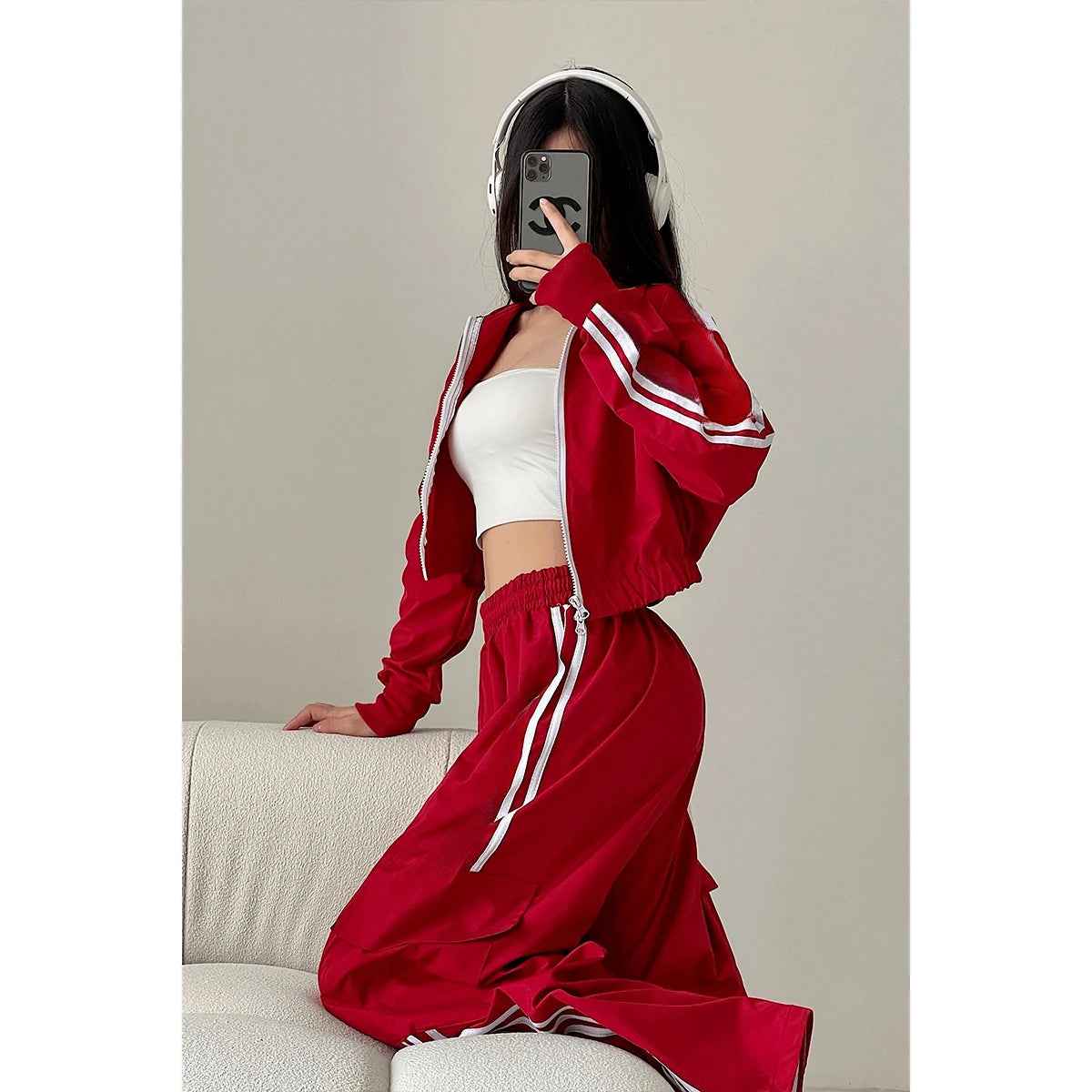 Blake's Baggy Three-Stripe Track Suit