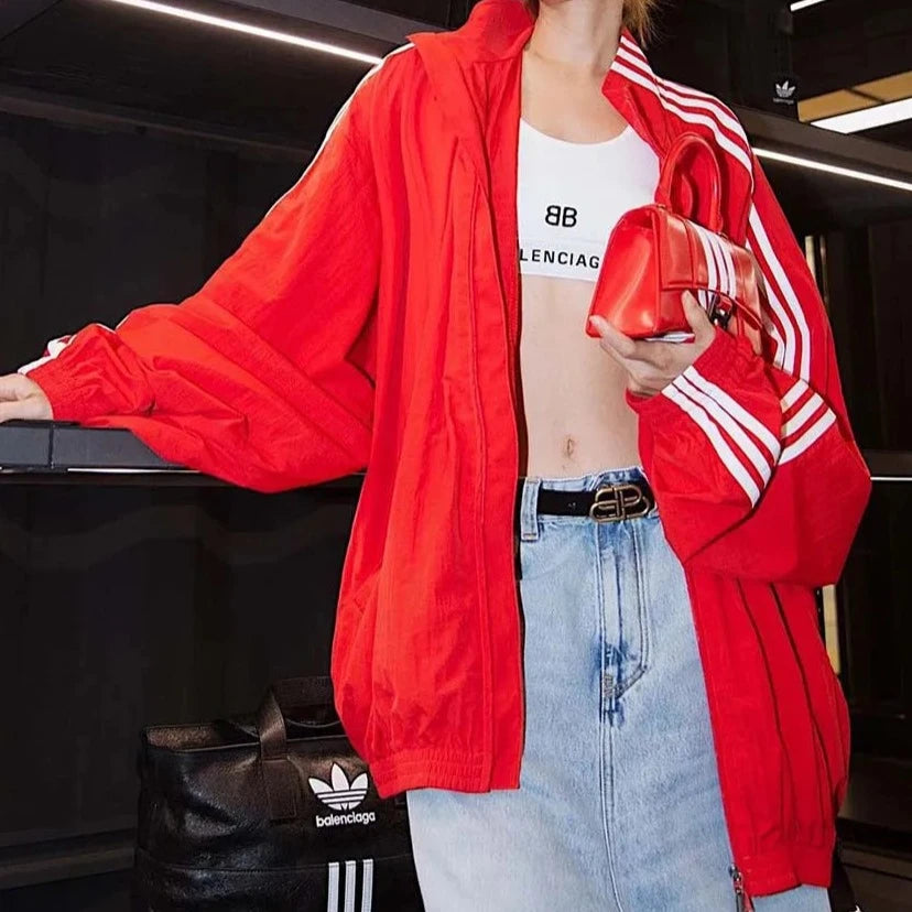 Blake's Oversized Red Jacket