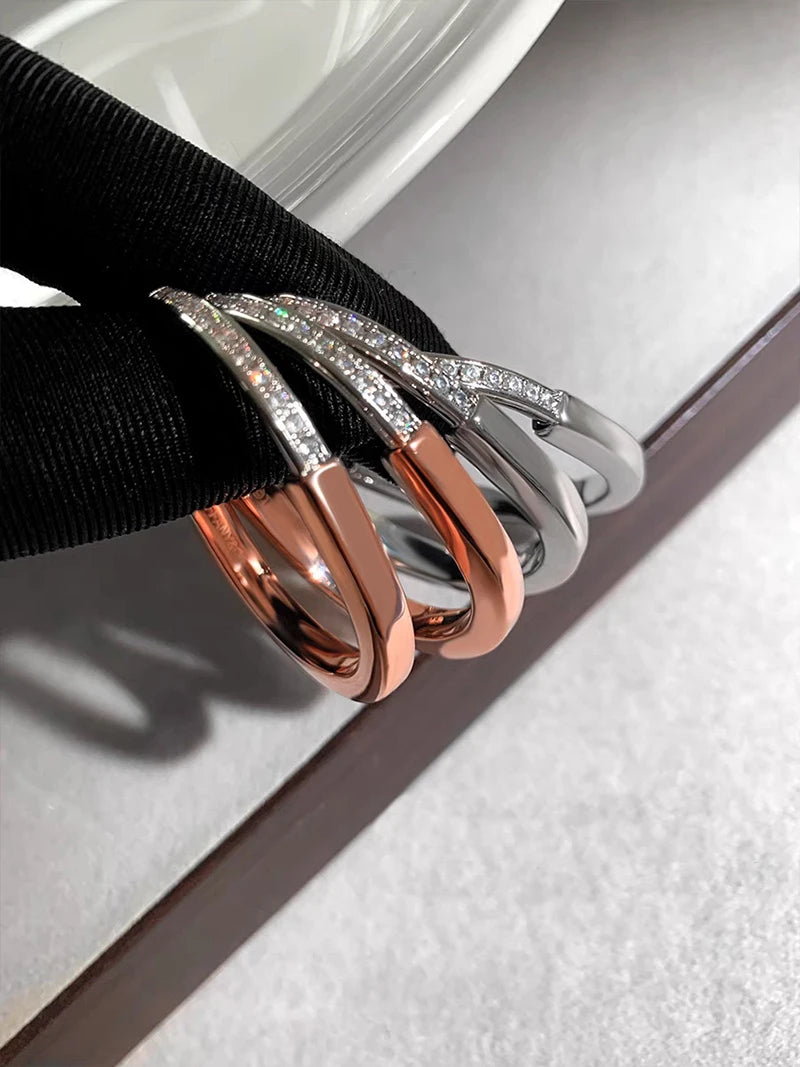 Blake's Tiff Lock Earrings Half Crystal