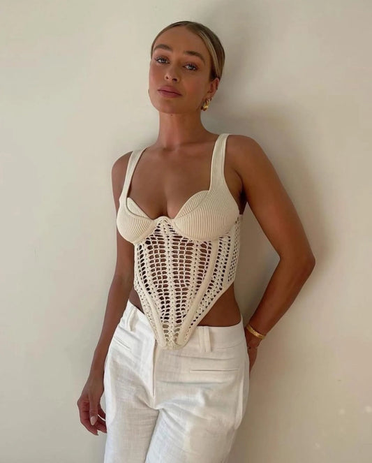 Tay's Crochet Corset Top