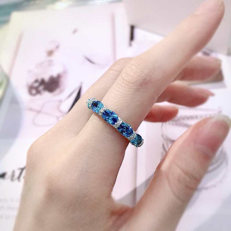 Fashion Temperament Ladies Full Diamond Ring
