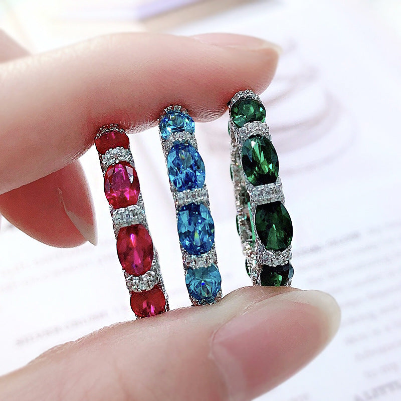 Fashion Temperament Ladies Full Diamond Ring