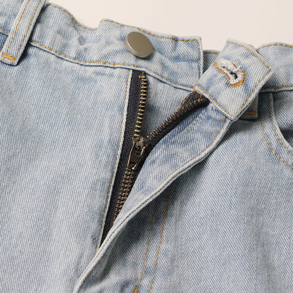 Tay's Crystal Slit Jeans Blue Denim