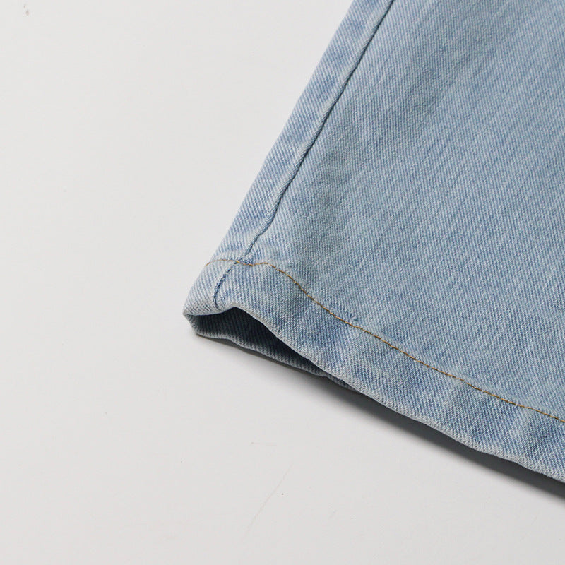 Tay's Crystal Slit Jeans Blue Denim